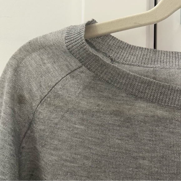AllSaints Grey Cropped Sweatshirt- Size S; Like New Condition - Picture 5 of 7